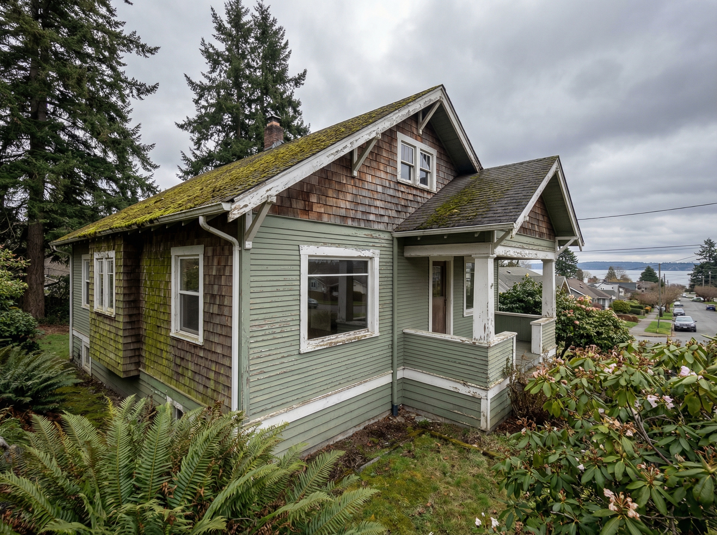 Bellingham Craftsman Exterior before painting