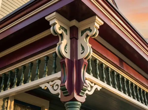 Victorian trim after painting